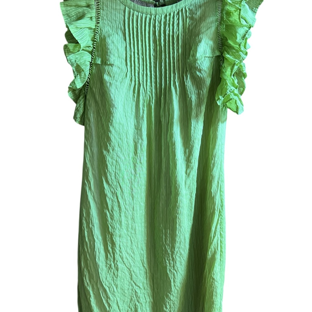 Tracy Reese Green Ruffled dress